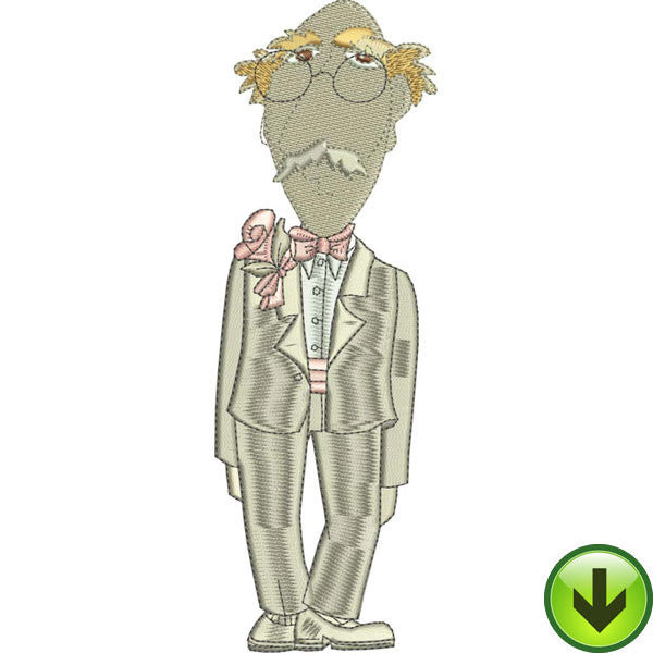 Egghead Embroidery Design | DOWNLOAD