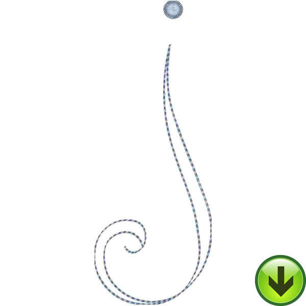 j Lower Case Embroidery Design | DOWNLOAD