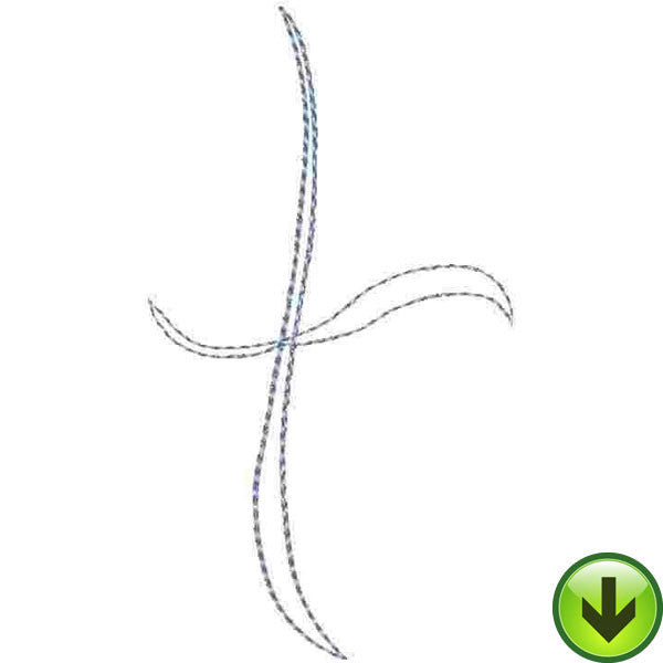 t Lower Case Embroidery Design | DOWNLOAD