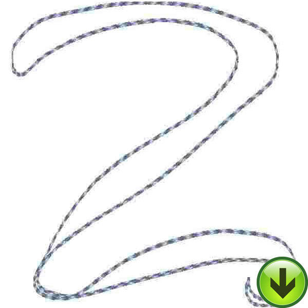 z Lower Case Embroidery Design | DOWNLOAD