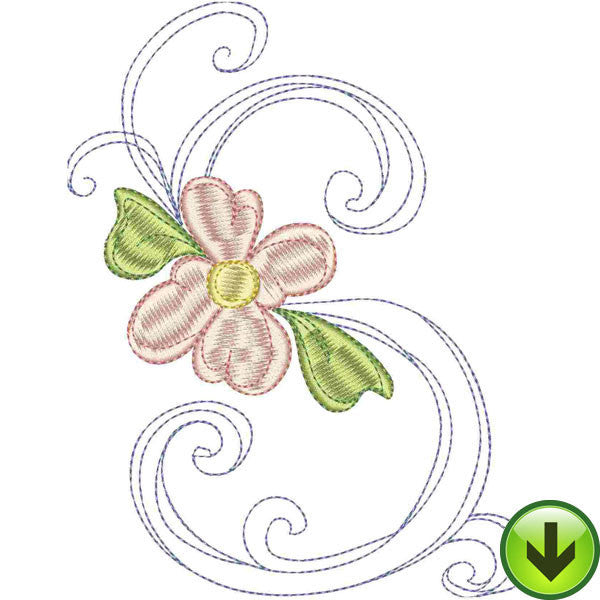S Upper Case Embroidery Design | DOWNLOAD