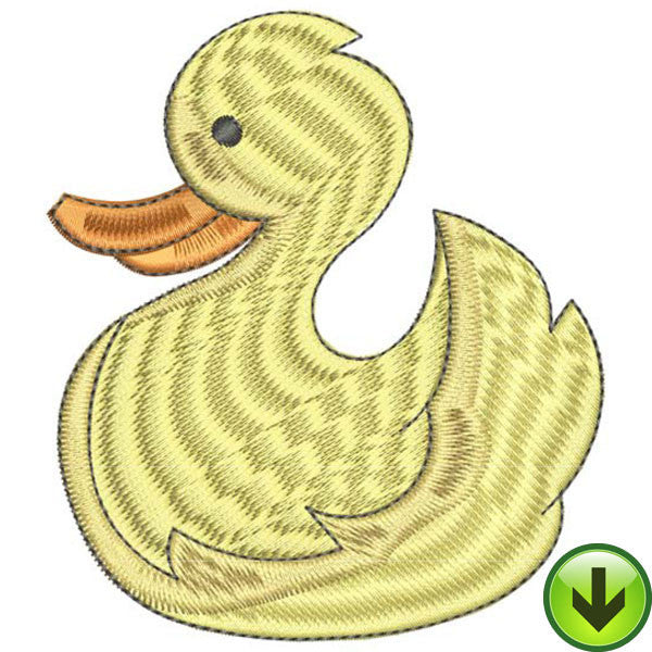 Rubber Duckie Embroidery Design | DOWNLOAD