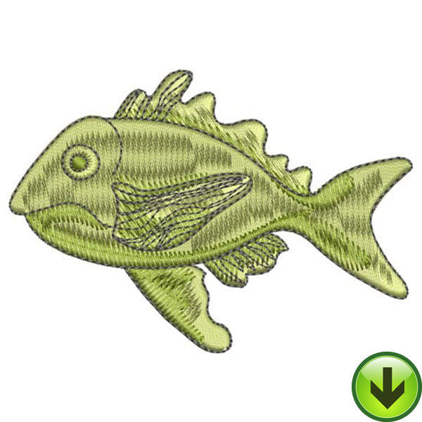 Green Gruber Embroidery Design | DOWNLOAD