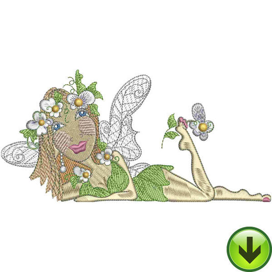 Lazy Fairy Embroidery Design | DOWNLOAD