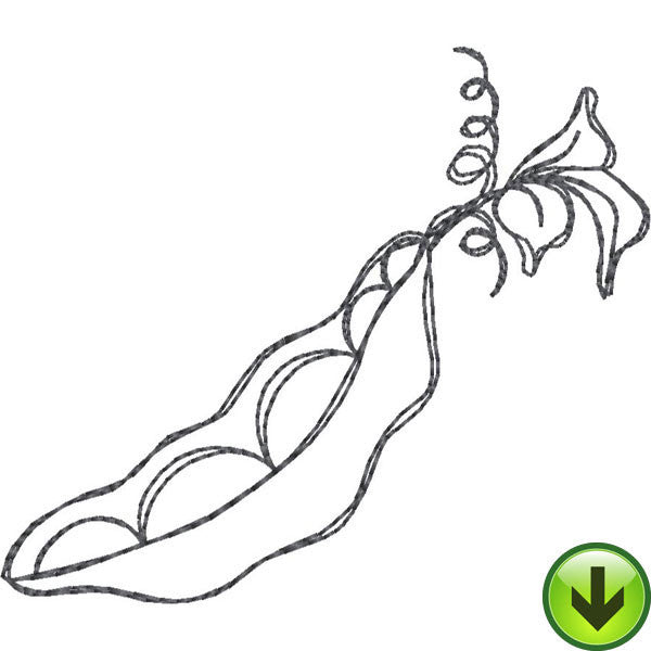 String Bean Embroidery Design | DOWNLOAD