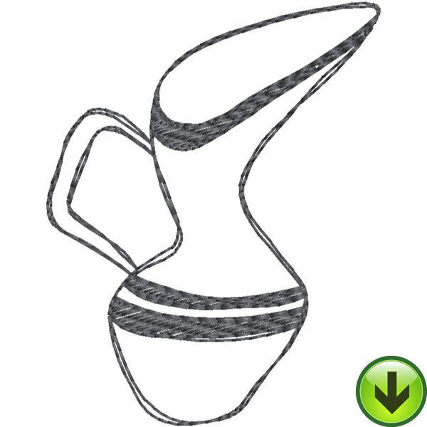 Stripe Creamer Fill Embroidery Design | DOWNLOAD