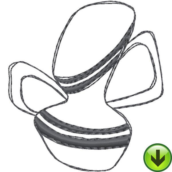 Stripe Sugar Fill Full Embroidery Design | DOWNLOAD