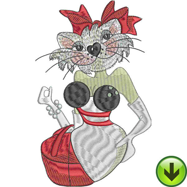 Alley Cat Machine Embroidery Design | Download