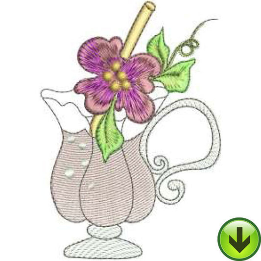 Hibiscus Sippie Embroidery Design | DOWNLOAD