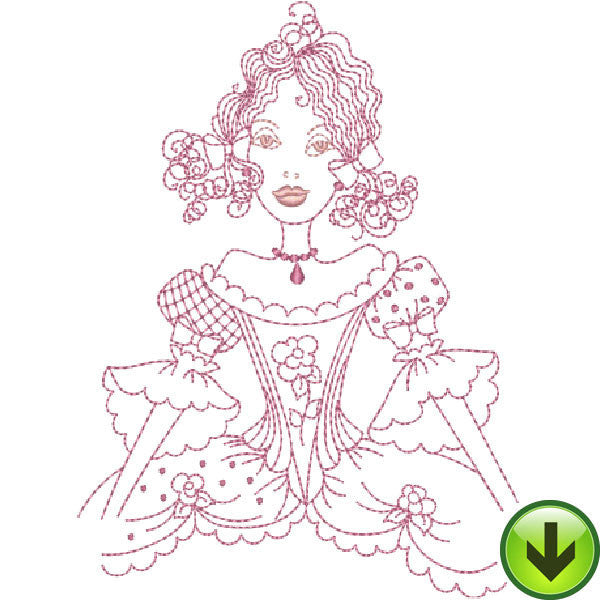 Madame Juliette Embroidery Design | DOWNLOAD