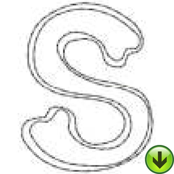 s - Applique Alphabet - Lower Case Embroidery Design | DOWNLOAD