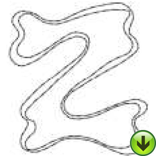 z - Applique Alphabet - Lower Case Embroidery Design | DOWNLOAD