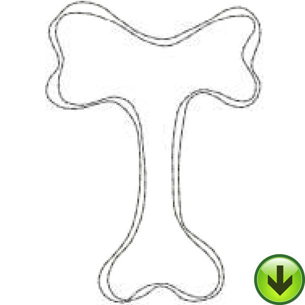 T - Applique Alphabet - Upper Case Embroidery Design | DOWNLOAD