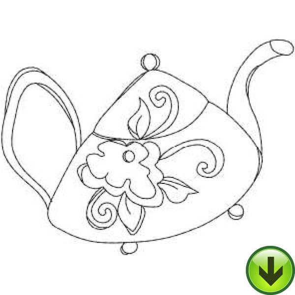 Rose Pot Embroidery Design | DOWNLOAD