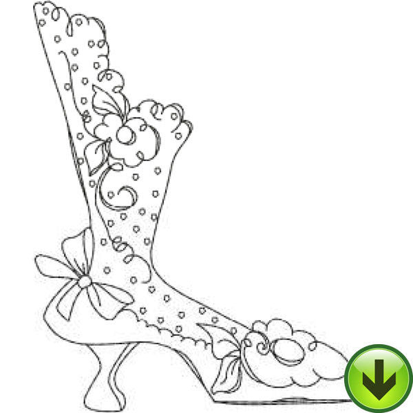 Shoe 26 Embroidery Design | DOWNLOAD