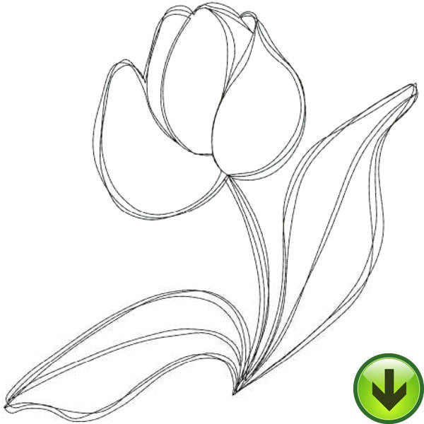 Tulip 2 Embroidery Design | DOWNLOAD