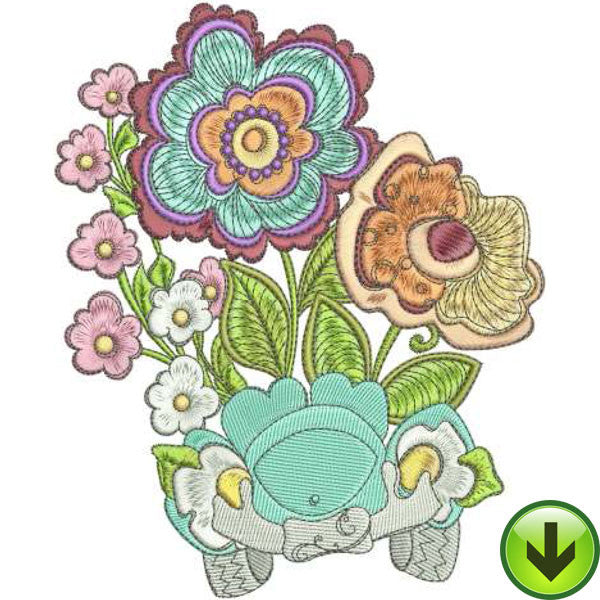 Petal Putt Putt Machine Embroidery Design | Download