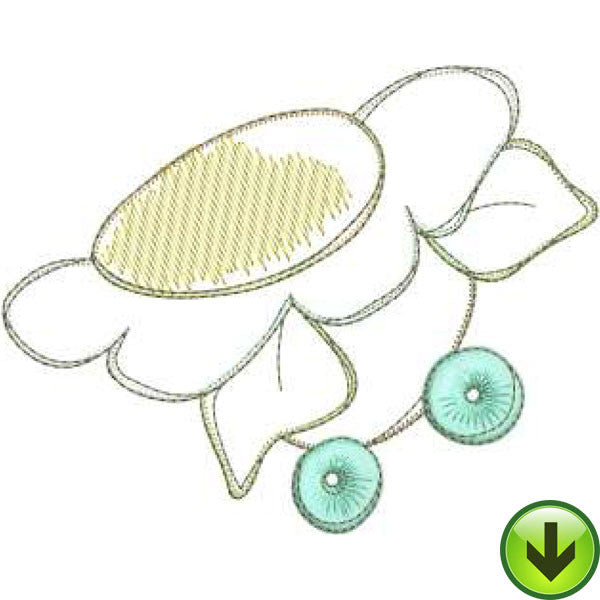 Daisy Basket Machine Embroidery Design | Download
