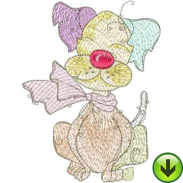 Sleepy Machine Embroidery Design | Download