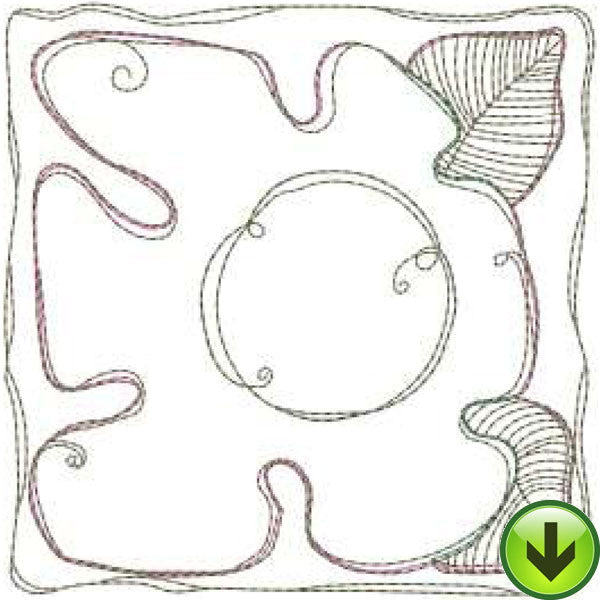 Sunflower Tile Machine Embroidery Design | Download