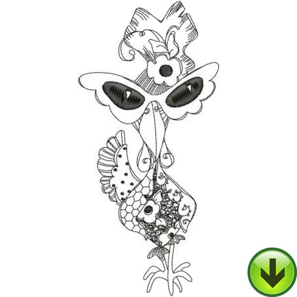 Chick Delight Machine Embroidery Design | Download