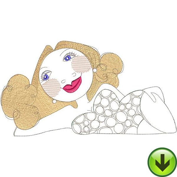 Red Rest Machine Embroidery Design | Download