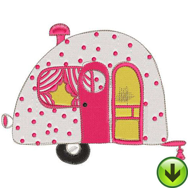 Happy Camper 1 Embroidery Machine Design Collection