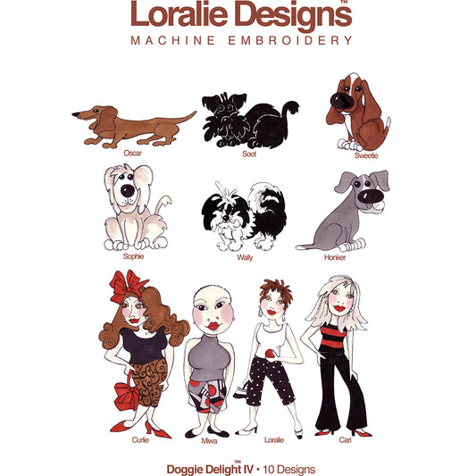 Doggie Delight 4 Embroidery Machine Design Collection