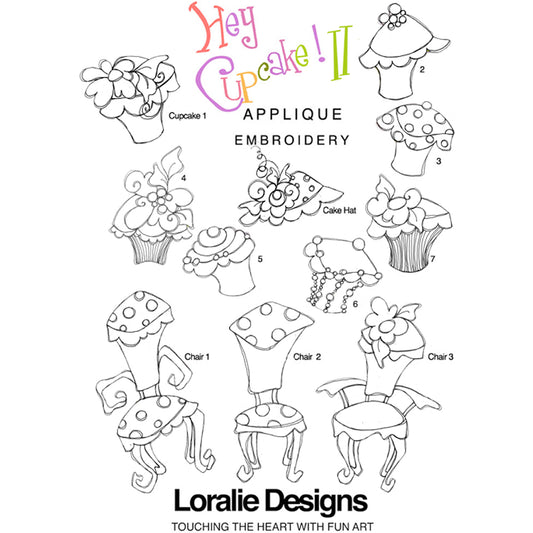 Hey Cupcake 2 Applique Embroidery Machine Design Collection