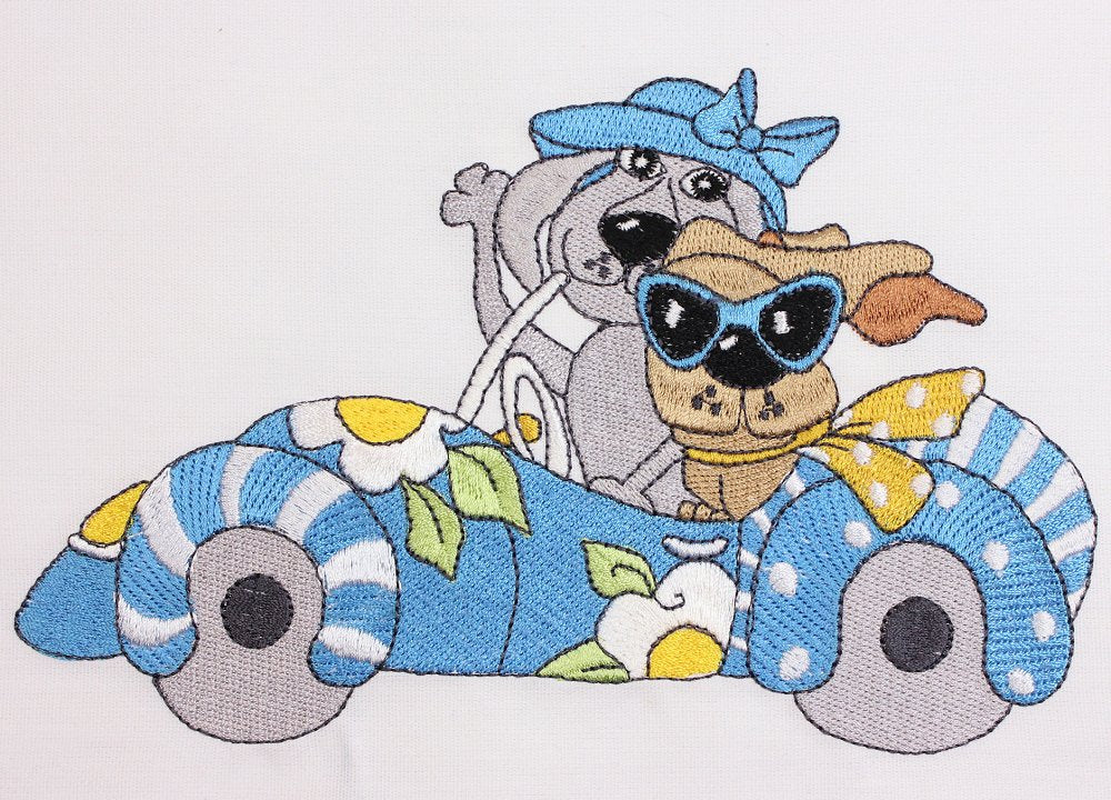 Let's Go Embroidery Machine Design | Download