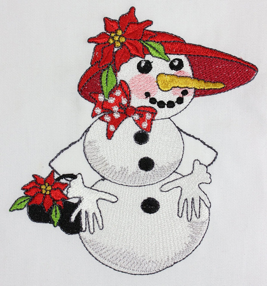 Snow Lady Embroidery Machine Design Collection