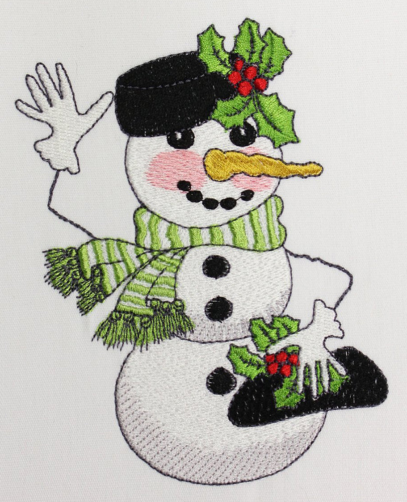 Snow Friendly Embroidery Machine Design | Download