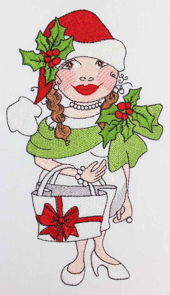 Snow Santa Embroidery Machine Design | Download