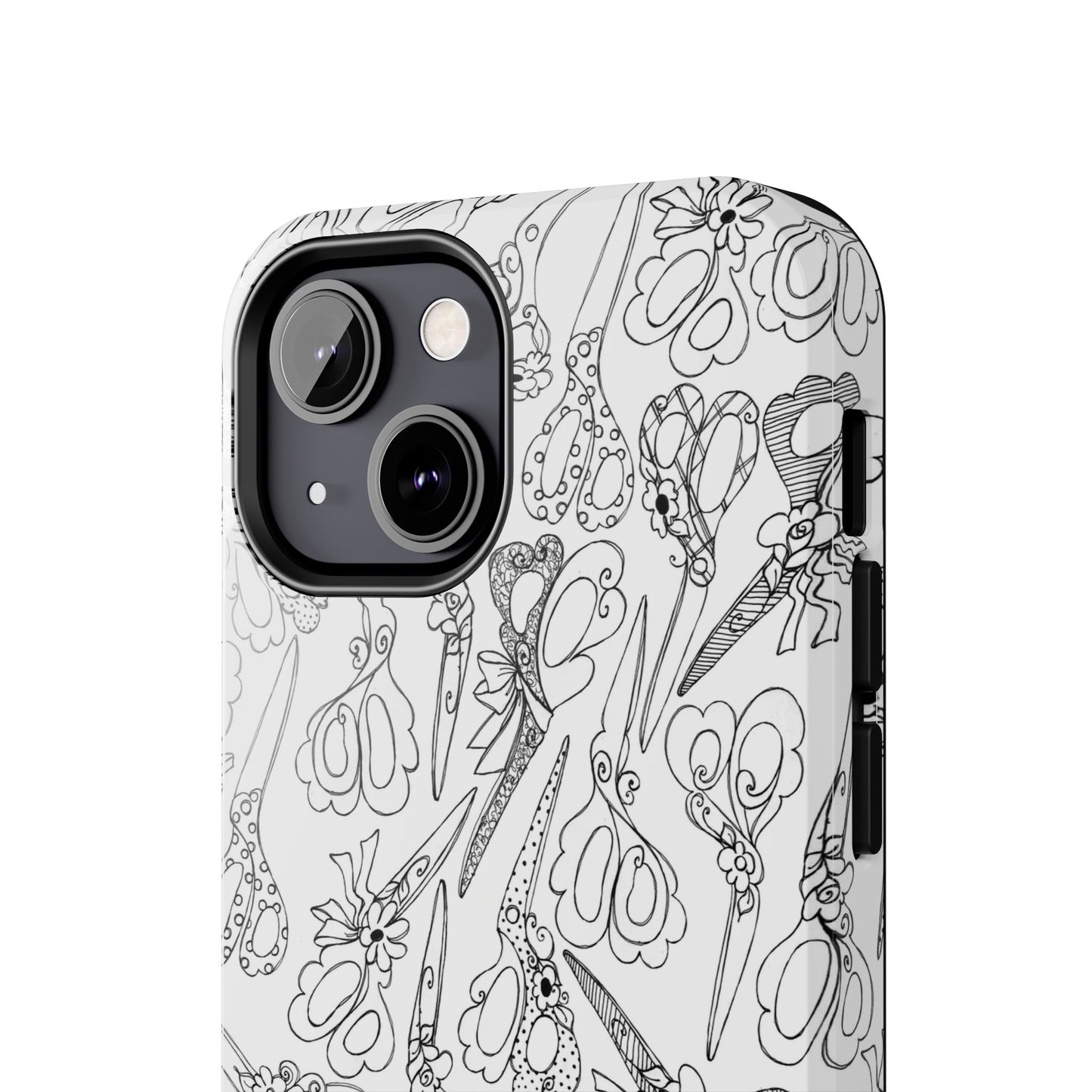 Scissor Blizzard White Phone Case
