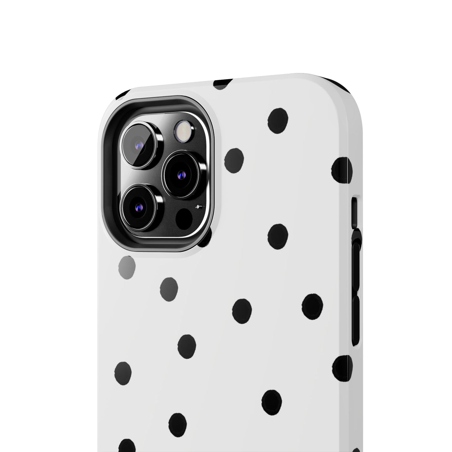 Space Dots White / Black Phone Case