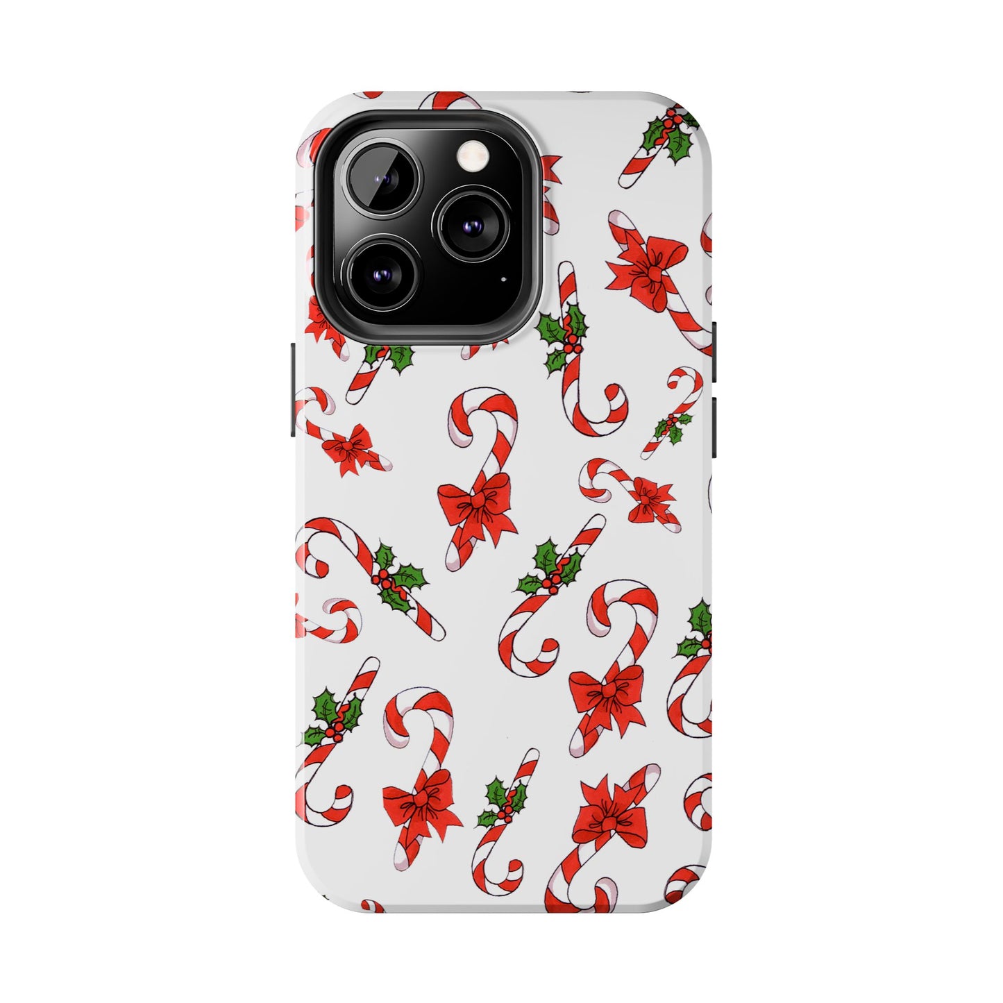 Candy Cane Crowd White Phone Case