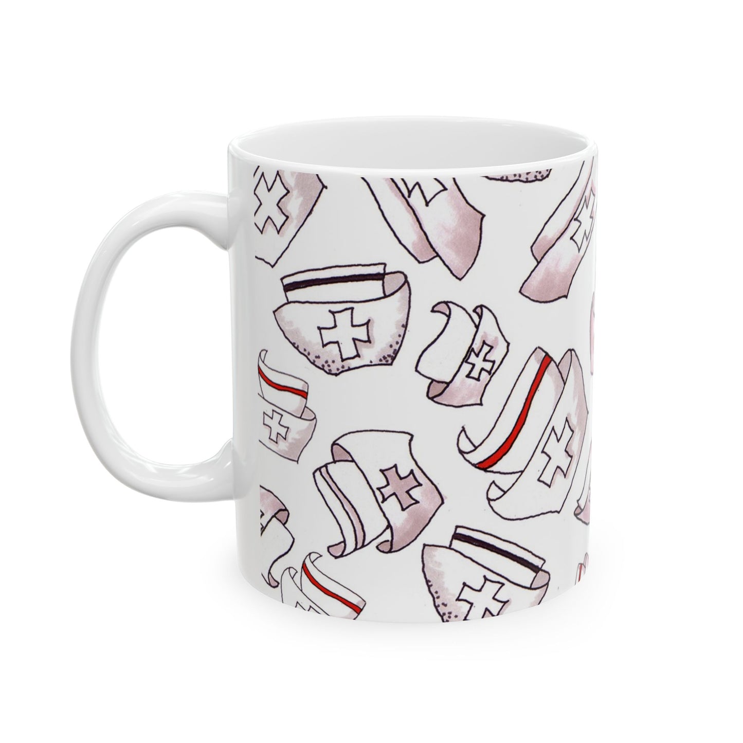 Happy Hats White Cup