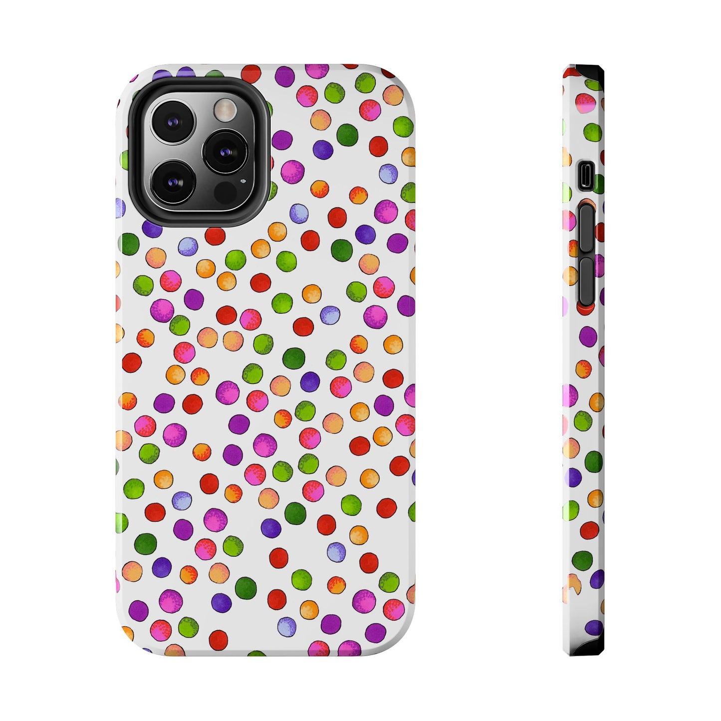 Big Fun Dots White Phone Case