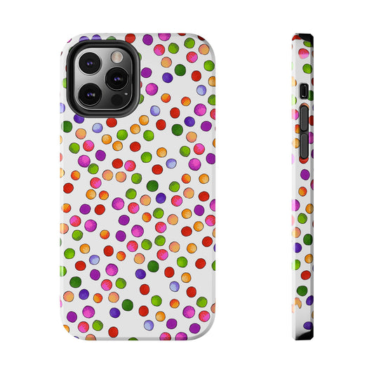 Big Fun Dots White Phone Case