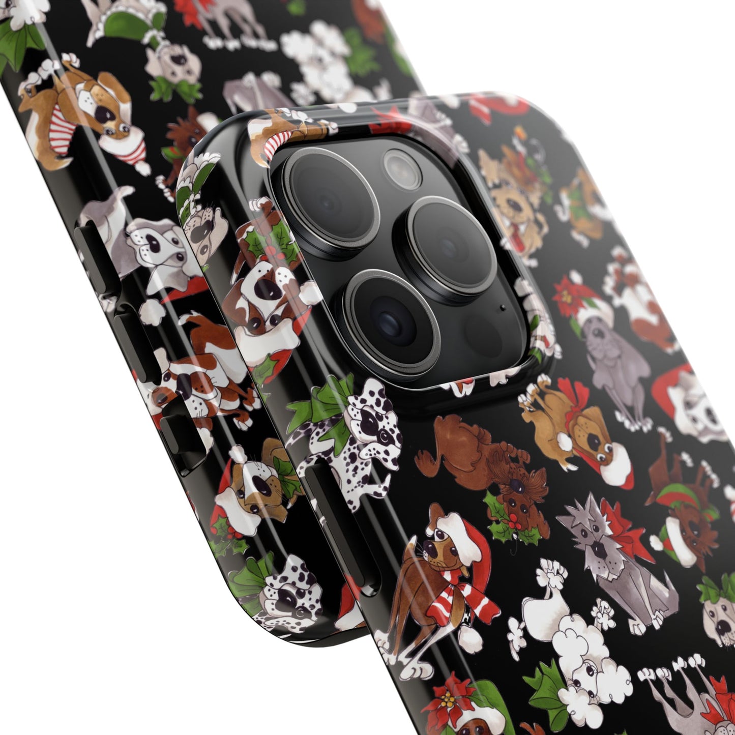 Doggie Toss Black Phone Case