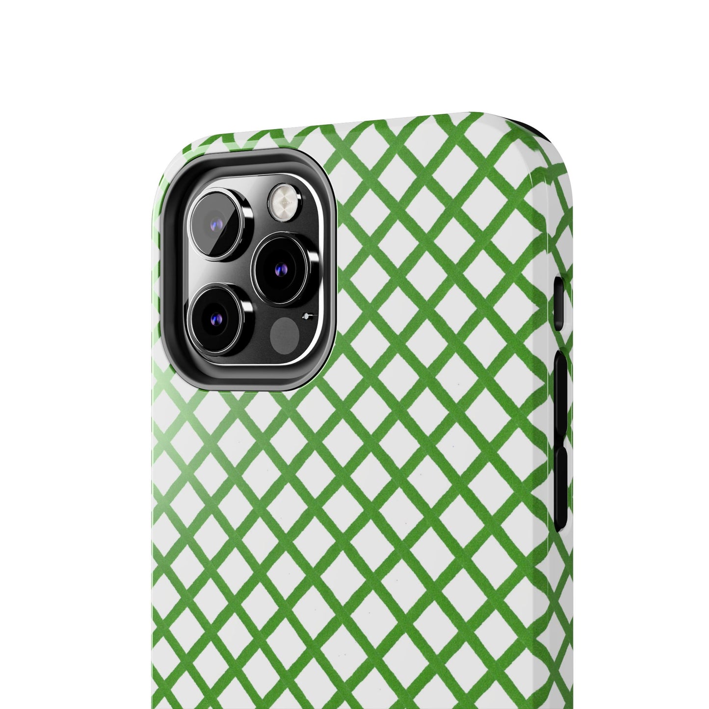 Trellis White / Green Phone Case