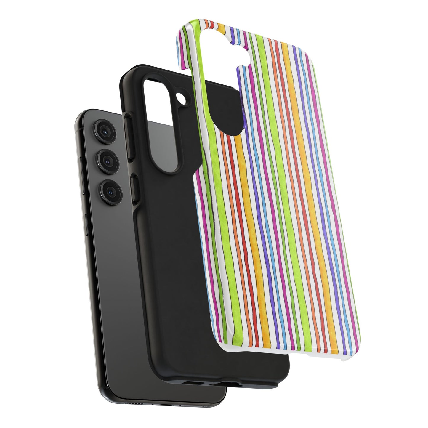Stripe Fancy White Phone Case