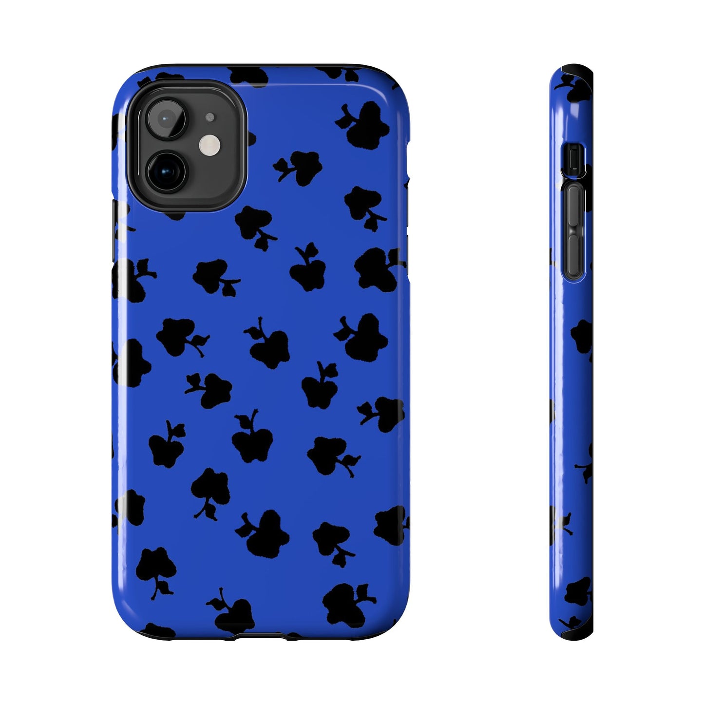 Happy Apples Blue / Black Phone Case