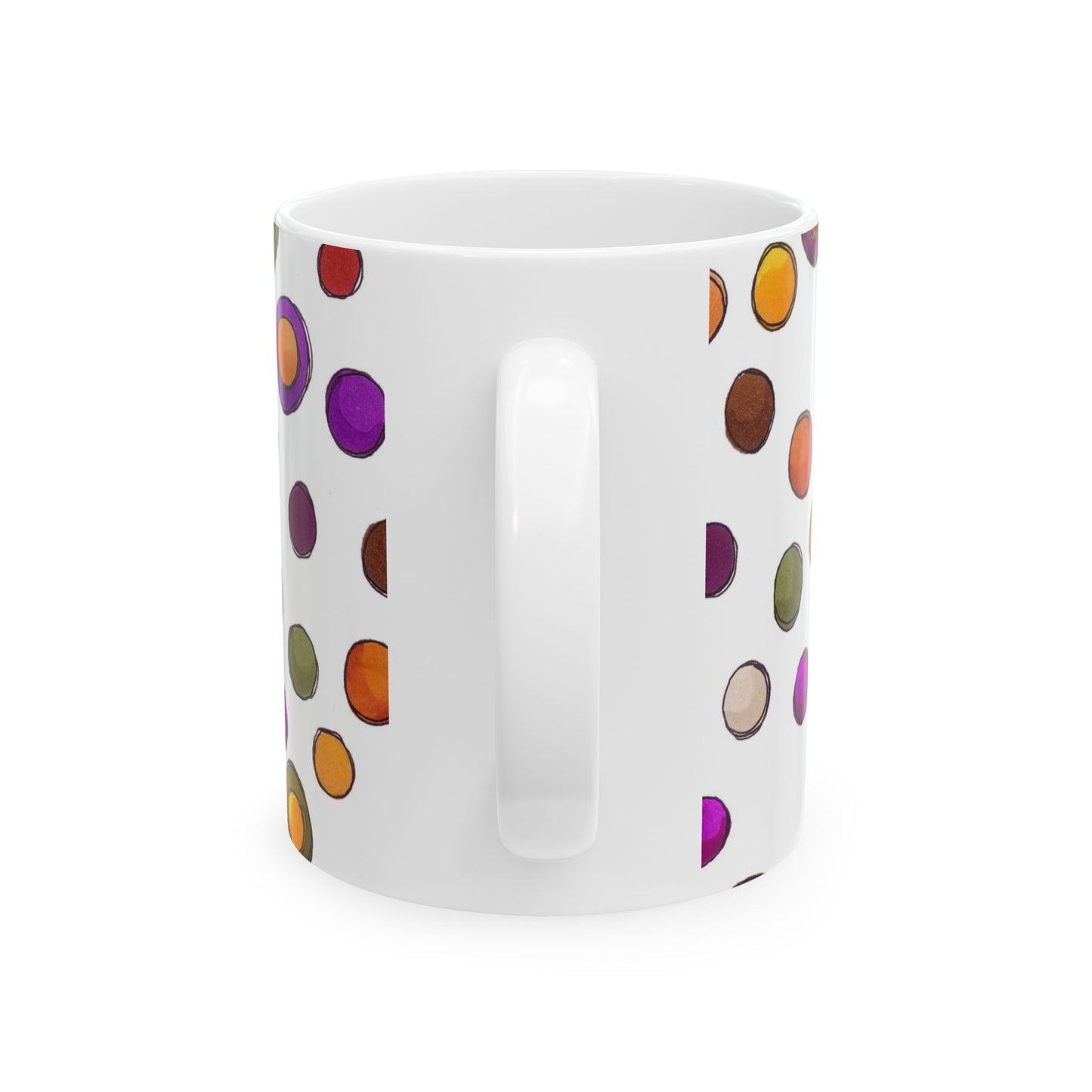 Sesame Dot White Cup