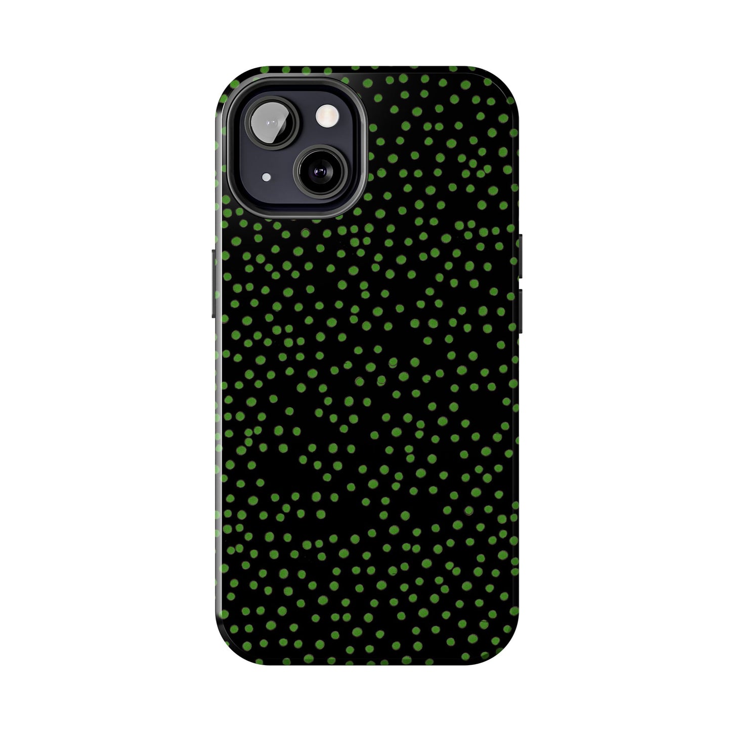Dinky Dots Black / Green Phone Case