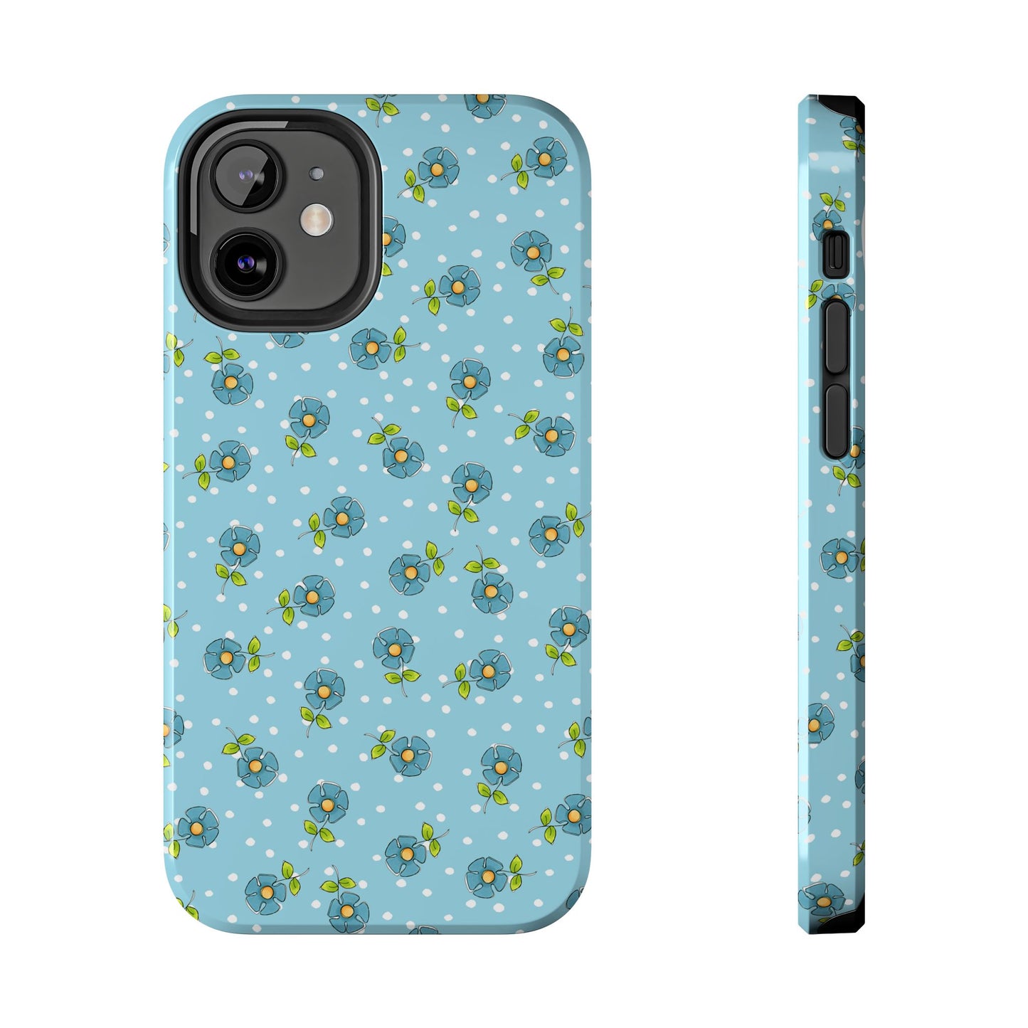 Daisy Dots Turquoise Phone Case