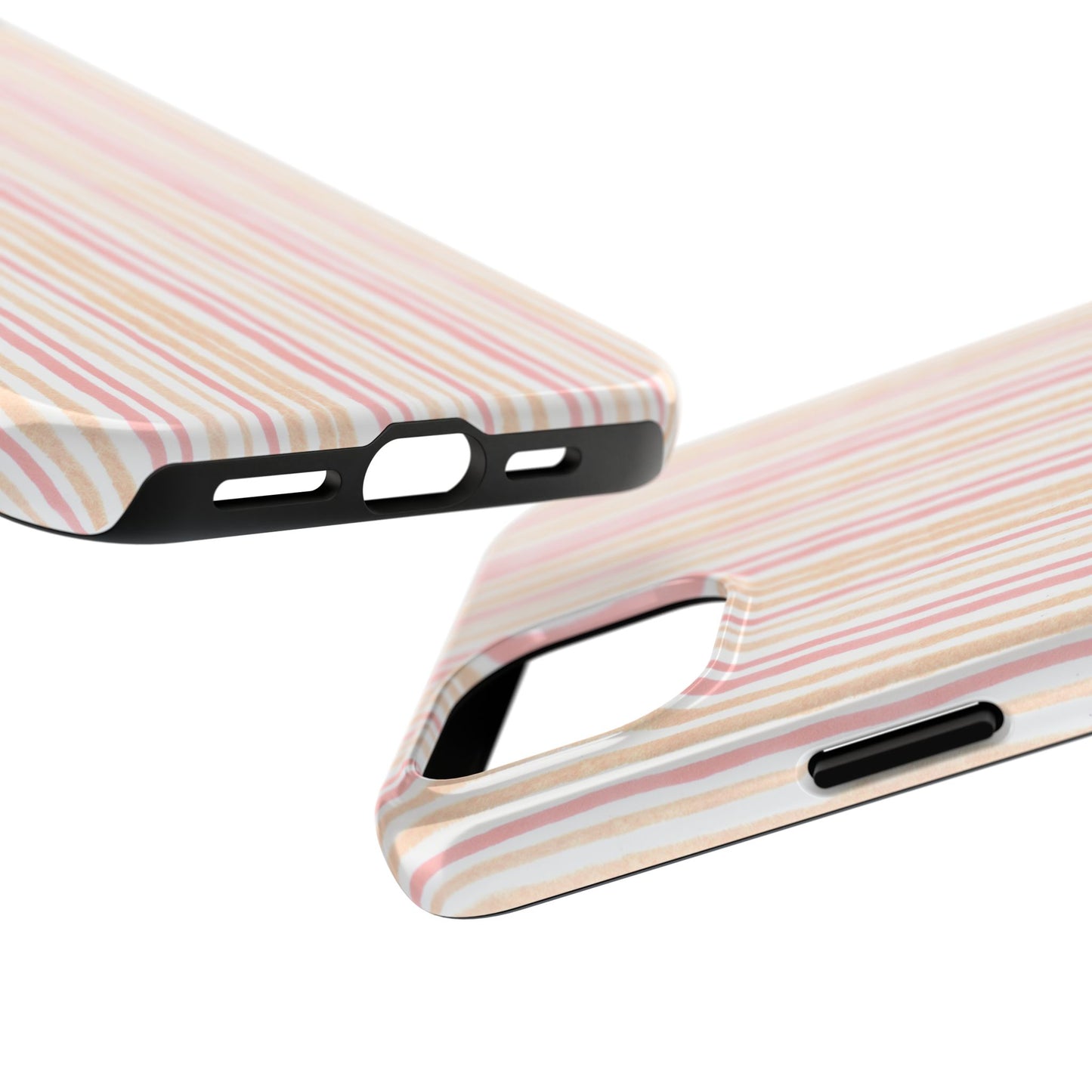 Tri Stripe Peach Phone Case