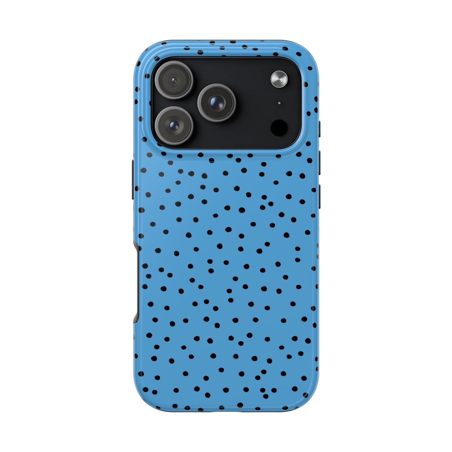 Dinky Dots Turquoise / Black Phone Case