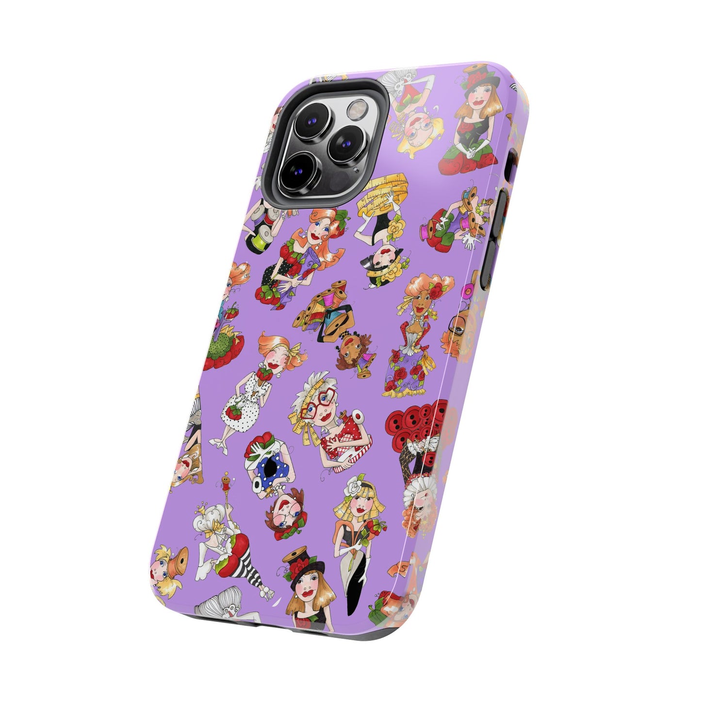 Curious Toss Purple Phone Case