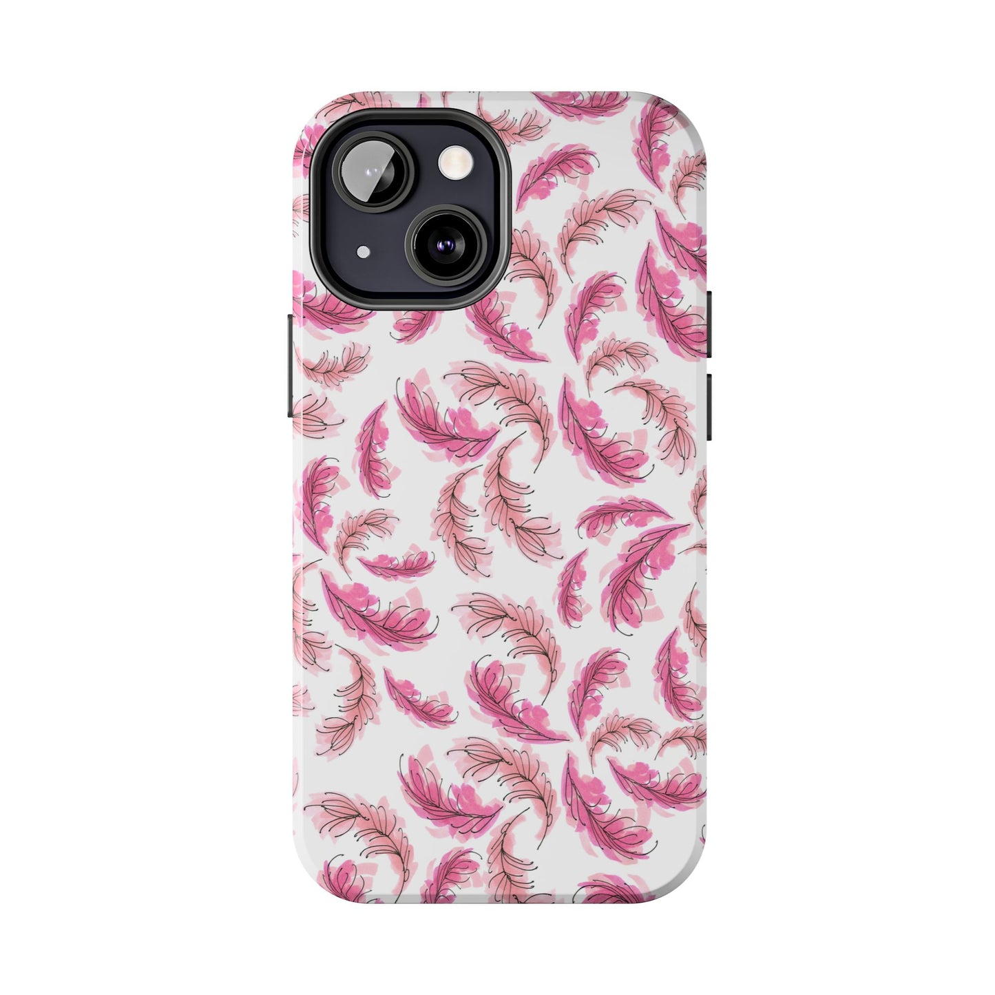 Flam Feathers White Phone Case
